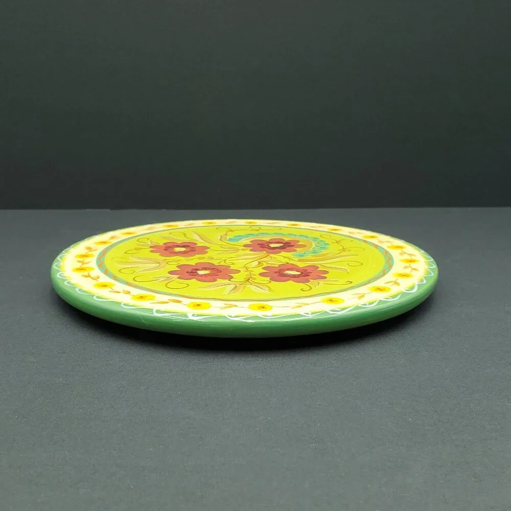 Pier 1 Round Floral Trivet Pier 1 Imports Cheese Board Red Flowers Cheese Plate